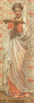  figure Oil Painting - A Reader female figures Albert Joseph Moore